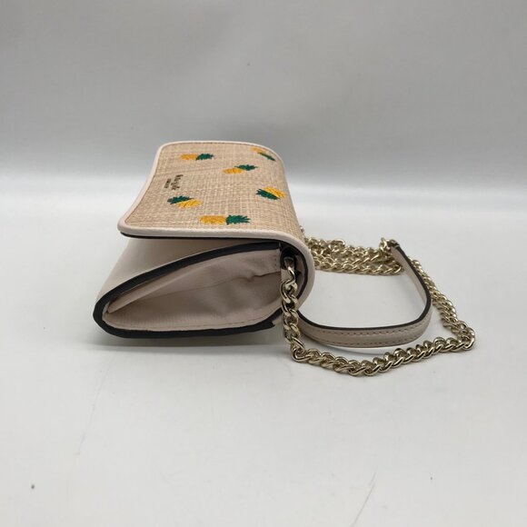 Kate Spade Beige Leather Darcy Pineapple Chain Wallet - Picture 3 of 10